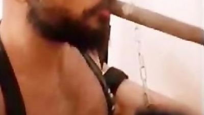 BERLIN GAR LEATHER MEGASTUD CIGAR FUCKS SLING - Original File, Amateur, Fetish, Piercing