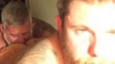 Bear Eating Some Cub Ass, Ass, Mature, Gay, Ass Licking