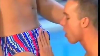 guys at the pool, Blowjob, Gay, Jocks