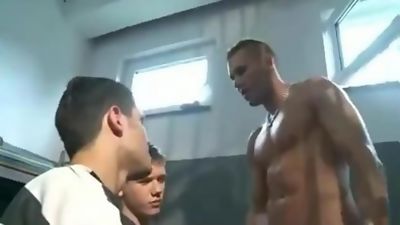 Two Younger Boys Rough Fucked By Older Cell Mate, Redhead, Reality, Uniform