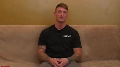 Hung and ink'd Military Mechanic, Amateur, Solo, Gay