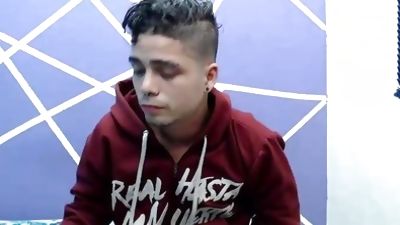 hot spanish 19yo boy Ender strokes his nice cock and cum, Amateur, Big Cock, Masturbating, Gay, Spanish