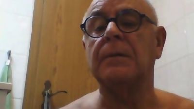 grandpa naked shave time, Masturbating, Gay, Shaving
