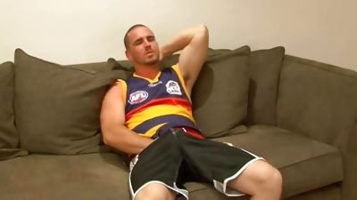BLOKES Aussie Russell, Amateur, Masturbating, Solo