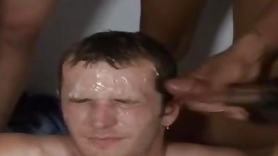 Jesse Bryce is hungry for big dicks, Big Cock, Blowjob, Cumshot, Bukkake, Bukkake Boys