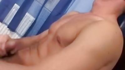 Sexy Stud With A Nice Uncut Cock, Big Cock, Masturbating, Solo, Fat