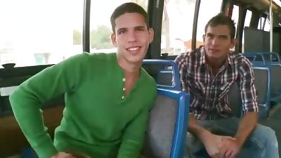 Latino Goes Gay Over Being Butt Fucked, Anal, Blowjob, Facial, Project City Bus