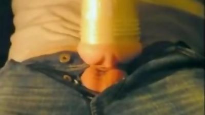Me fucking Fleshlights until I cum, Amateur, Big Cock, Homemade