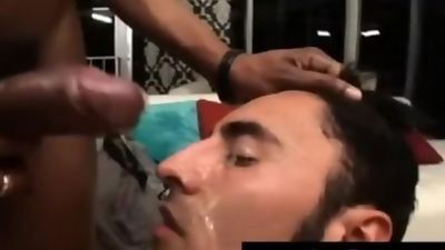 Black bro ass fucks hairy gay guy and cums on his face, Ass, Big Cock, Interracial