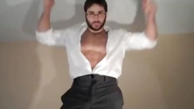 Thickc cock on Young muscle stud Anthony, Cumshot, College, Deepthroat, Hot Gymnast