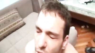 Hot Dude Fuck and Unload Heavy Cum on Face, Creampie, Cumshot, Fetish