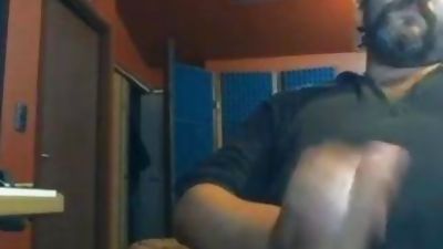 Hung Bearded Hairy Dad Shoots a Thick Load - HJ-CUM FOUNTAIN, Amateur, Big Cock, Hairy, Gay