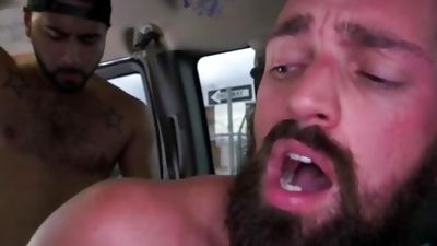 BAIT BUS - Handsome Bear Rich Kelly Fucked Doggy Style By Rikk York, Anal, Gay, Bears, Bait Bus, Rikk York, Rich Kelly