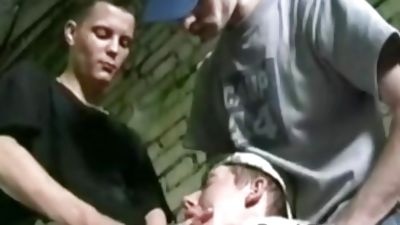 Two straight boys abusing a faggot (Estonian boys), Fetish, Swallow, Bareback