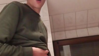 18 Year Old Curious Work Mate Cums His Load For Me, Amateur, Handjob, Webcam