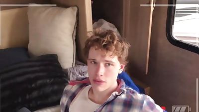 Bearded stepdad films drilling his twink balls deep and raw, Big Cock, Blowjob, Masturbating, Gay