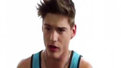 Liev Ivankov Rubs One Out, Leather, Rubber, Spandex