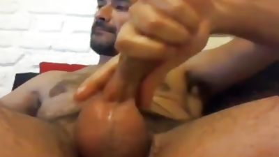 Oiled Up Daddy Likes To Jack Off, Amateur, Masturbating, Gay