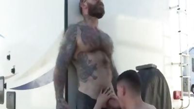 Papi Y Su Cachorro outdoors 2, Amateur, Blowjob, Homemade