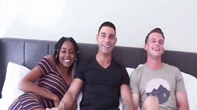 MMF Bi threesome biggest Uncut EURO 10-Pounder Marcos WRECKS taut aperture On dirty Bottom twink Adam while dirty ebony Destiny Cums From Her toy!, Big Cock, European, Hardcore