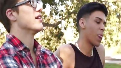 Latin twinks anal rimming With wazoo Creampie, Ass, Creampie, Latina