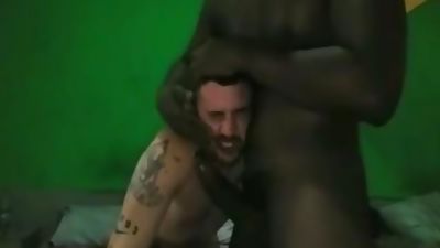 Gigantic black penis In White Taut A-gap, Ass, Big Cock, Black