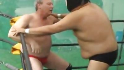 Wrestling Privates, Gay, Gym, Old Man
