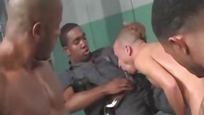 black Balled 7 Jail hammered, Big Cock, Black, Interracial