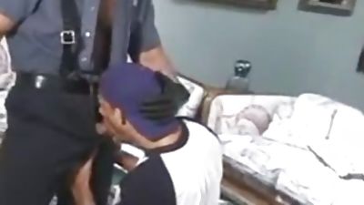 Cigar Smokin Copper receives Sucked And plowed By knob, Uniform, Hunks, Jocks