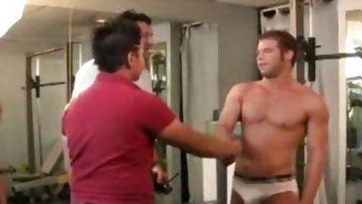 Hunky homo Gym Rats engulf & pound, Big Cock, Blowjob, Bears