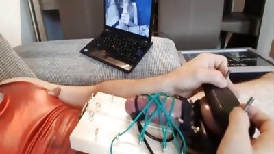 extraordinary Cbt Electro Poppers Dwt Cd Sissy twink Hart cum, Big Cock, Handjob, Crossdresser