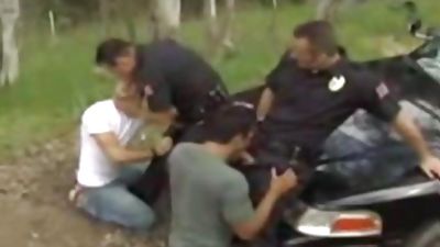 busted by the police, Anal, Ass, Outdoor