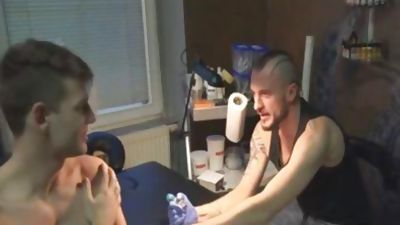 yummy Sex For cash In A Tattoo Studio, Amateur, European, Blowjob