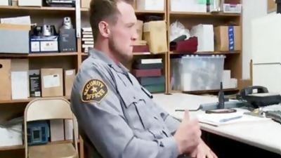 handsome boy drilled By A Pervy Loss Prevention Officer, Uniform, Beauty, Office