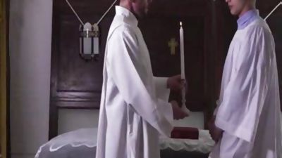 legal age teenager Catholic man Jace Madden Devoted Himself To A Priest, Blowjob, Hardcore, Old And Young, Jace Madden