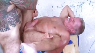 Jack plows Dale raw, Masturbating, Rough