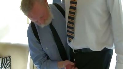 older Business men suck penis And bone, Blowjob, Mature, Suit and Tie