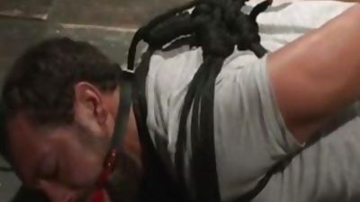 Basement taskmaster bonks obedient boy, European, Blowjob, Hairy, Wolf Hudson