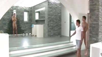 enchanting 3some After Shower, Blowjob, Threesome, Twinks