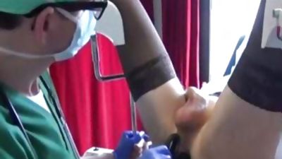 Cross Dresser In Nylon acquires A Close Shave, Closeup, Lingerie, Crossdresser