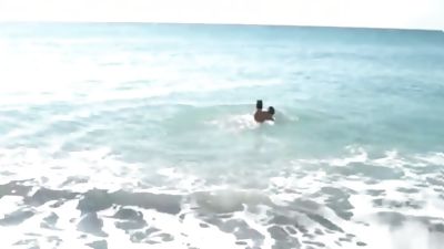 naked Beach wanking, Bikini, Masturbating, Beach