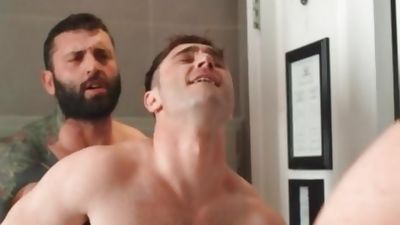 DrillMyHole - Markus Kage escorted by Michael Boston in bath, Blowjob, Cumshot, Handjob, Men, Markus Kage, Michael Boston