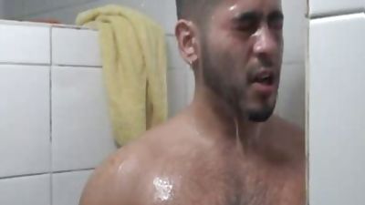 Uncut Latino raw In Gym Shower, Amateur, Gay, Bareback