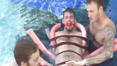 Pool dude torture, Fetish, BDSM, Pool