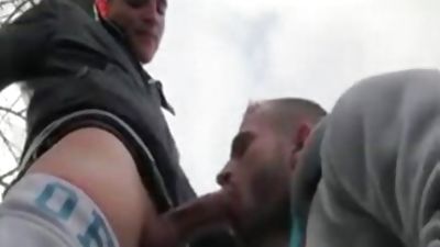 French males In Outdoor bang, European, Blowjob, Outdoor