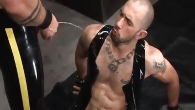 Rubber Sounding And piss, Hunks, BDSM, Spanking