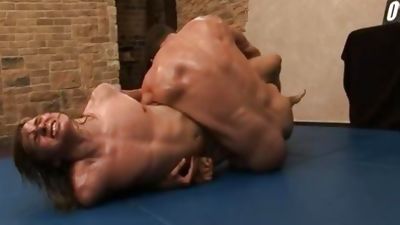 Filip Carbol And Ramin Rufer in nature's garb Oil Wrestling, Asian, Muscle, Hunks