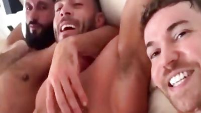 trio Hunks, Anal, Big Cock, Threesome