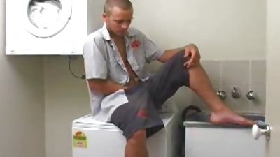 Wayne Using dildo, Dildo, Masturbating, Solo