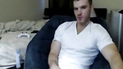 Ivan Jerks Off On web camera, Masturbating, Webcam, Jerking